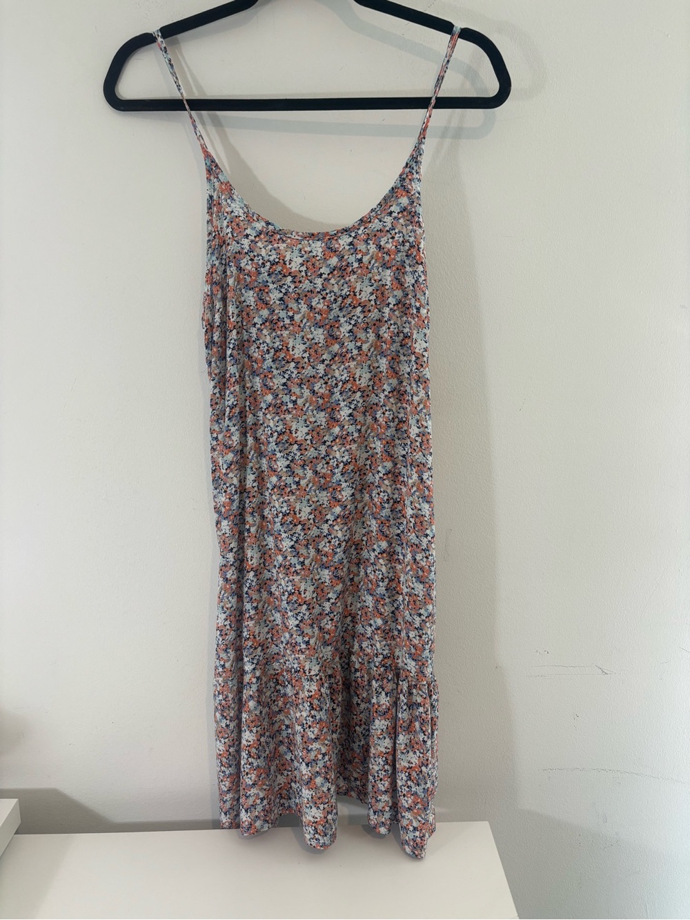 Qearal Women Medium Floral Spaghetti Adjustable Strap Summer Dress Spring Vaca